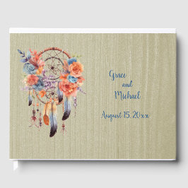 Exquisite Boho Dream Catcher Bröllop Gästböcker