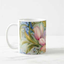 Exquisite Elegant Vår blommor. Färgning Kaffemugg