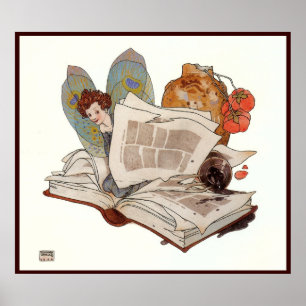 "Exquisite Elf" av Edmund Dulac - Skriv ut Poster