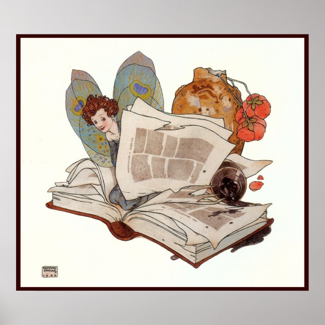 "Exquisite Elf" av Edmund Dulac - Skriv ut Poster (Framsidan)