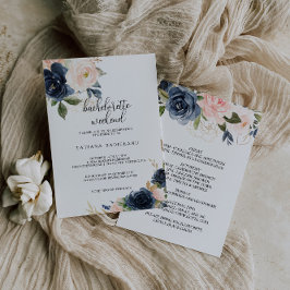 Exquisite Fall Blommigt Bachelorette Helg Inbjudningar