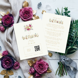 Exquisite Gold Rings Floral Wedding TLW26 Tilläggskort