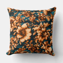 Exquisite Luxurious Golden Flowers, Löv på Blue