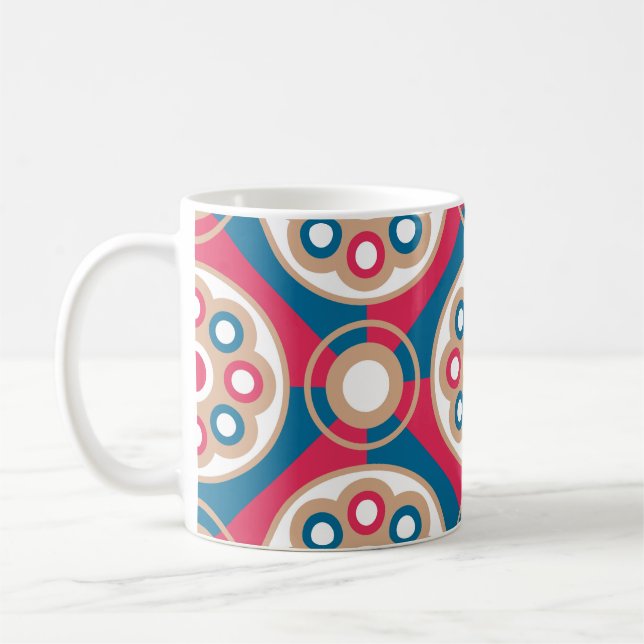 Exquisite,  luxurious,  medieval seamless pattern, kaffemugg (Vänster)