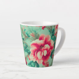 Exquisite Red Flowers and Lush Grönt Löv