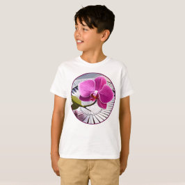 Exquisite Rosa Orchid Rests on Silver Plate T Shirt