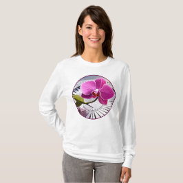 Exquisite Rosa Orchid Rests on Silver Plate T Shirt