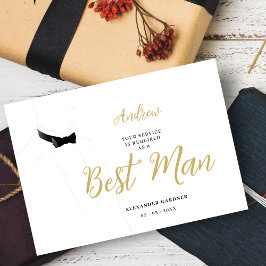 Exquisite Sophisticated Gentleman Groosman Wedding Inbjudningar