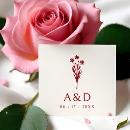 Exquisite Stylish Chic Wedding Bunch Initials Stämpel