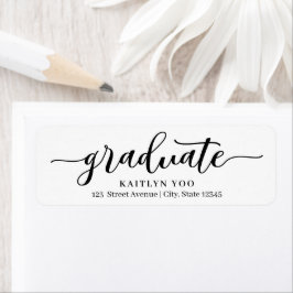 Exquisite Taste Editable Färg Studenten Adress Returadress Etikett