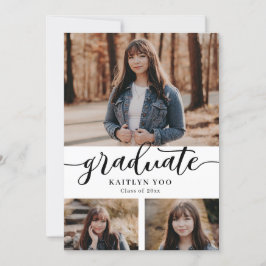 Exquisite Taste Editable Färg Studenten-inbjudan Inbjudningar