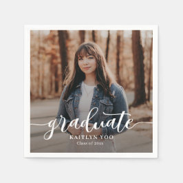 Exquisite Taste Editable Färg Studenten Napkins Pappersservett