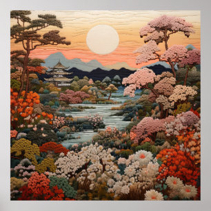 Exquisite Traditional Japanska tekonst: Poster