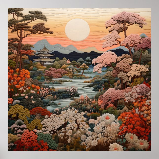 Exquisite Traditional Japanska tekonst: Poster (Framsidan)