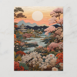 Exquisite Traditional Japanska tekonst: Vykort