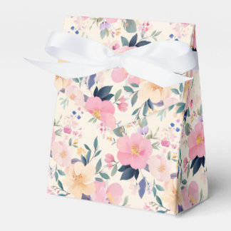 Exquisite Watercolor Blommigt Cream Rosa Botanique Presentaskar