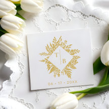Exquisite Wedding Wildflowers Bouquet Initials