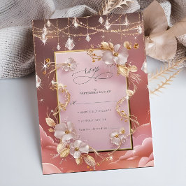 Exquisite Whimsids Clouds and Stars Bröllop OSA Kort