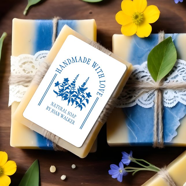 Exquisite Wildblommes Arch Handmade Kärlek-citat Stämpel (Exquisite Stylish Wildflowers Arch Handmade with Love Quote Quote Rubber Stamp.)