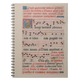 Exsurge Domine Antiphon Medieval Music Manuscript Anteckningsbok