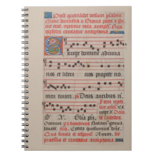 Exsurge Domine Antiphon Medieval Music Manuscript Anteckningsbok