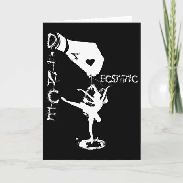 Extatisk Dans Llerina Dansare I En Tutu Frisyr  Kort (Framsida)