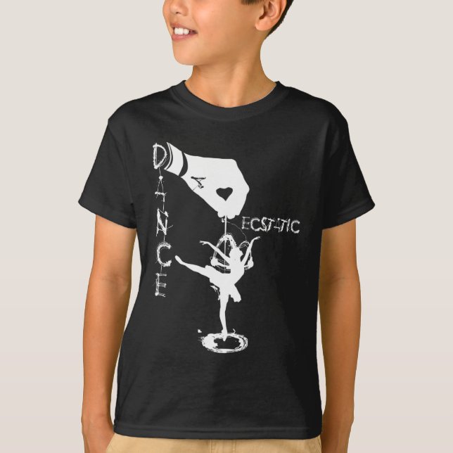 Extatisk Dans Llerina Dansare I En Tutu Frisyr  T Shirt (Framsida)