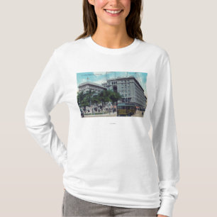 Exteior beskådar av det anslags- hotellet för US T Shirt
