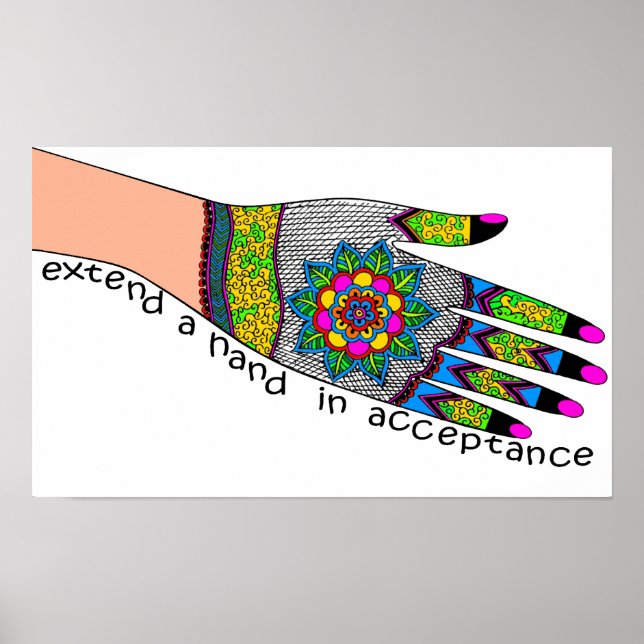 EXTEND A HAND TO ALL... POSTER (Framsidan)