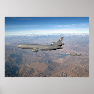 Extender KC-10 och bålgeting för FA 18 Poster
