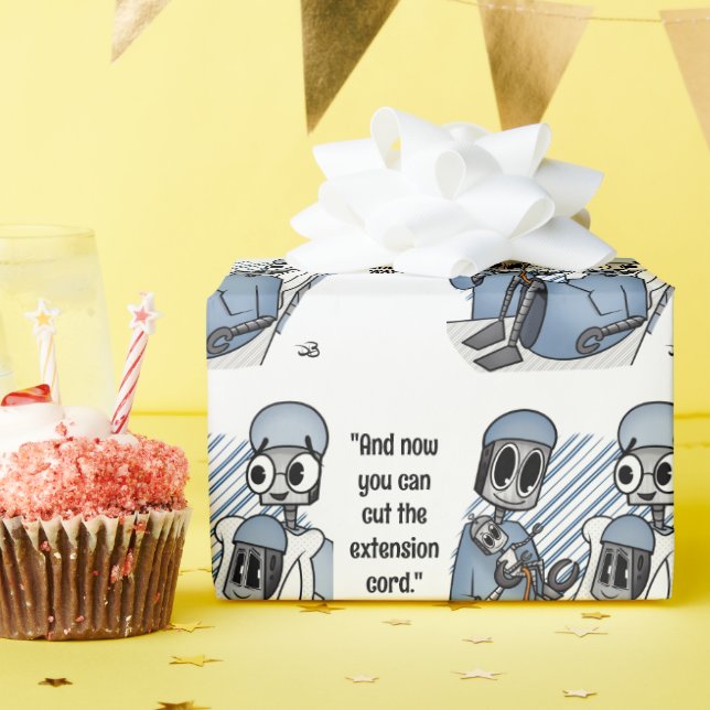 Extension Cord Baby Presentpapper (Födelsedagsfest)