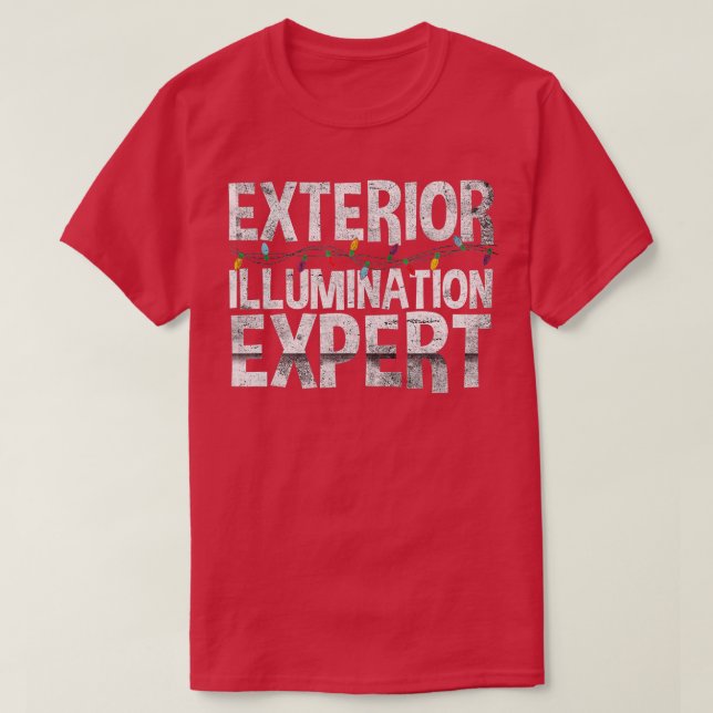 Exteriell belysning Expert jul Light Decor T Shirt (Design framsida)