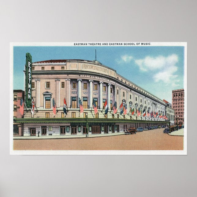 Exteriell syn på Eastman Theater & School of of Ea Poster (Framsidan)