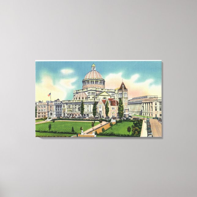 Exteriell syn på New Publishing House Canvastryck (Framsida)