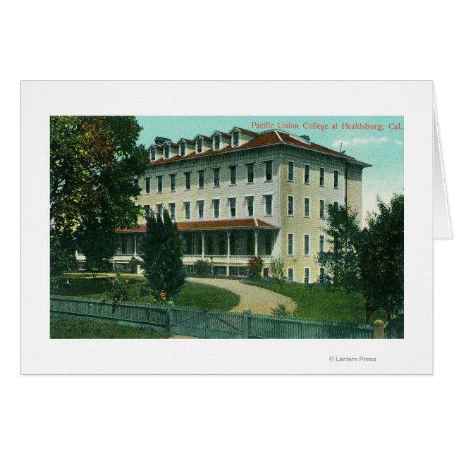 Exteriell syn på Pacific Union College Hälsningskort (Framsidan Horizontal)