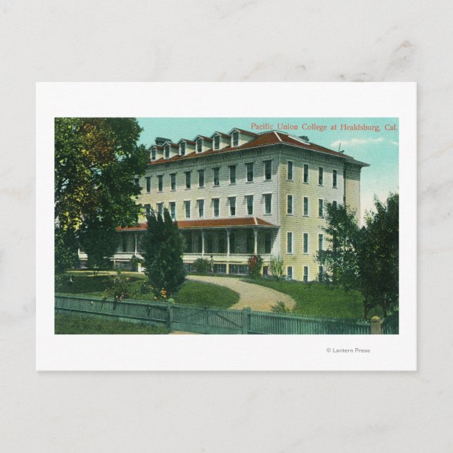 Exteriell syn på Pacific Union College Vykort (Framsida)