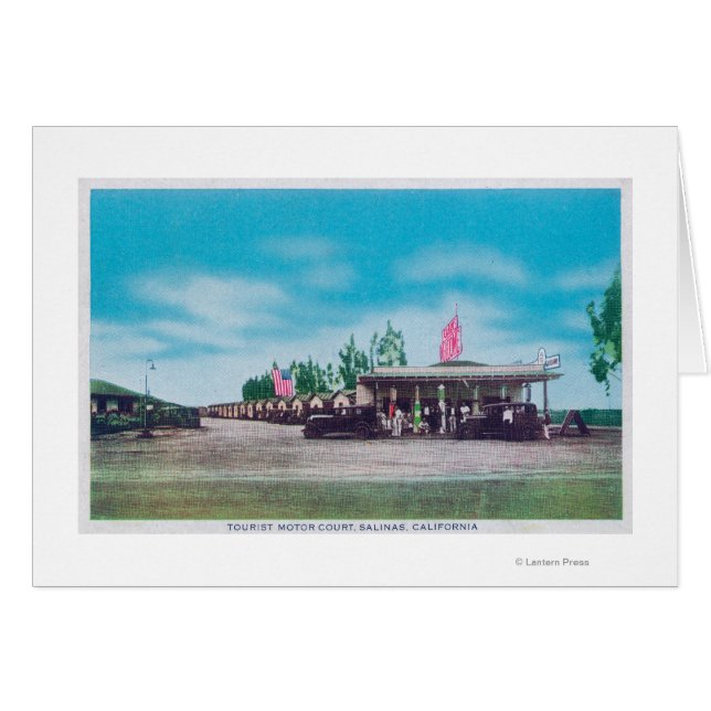 Exteriell syn på Turistmotordomstolen Hälsningskort (Framsidan Horizontal)