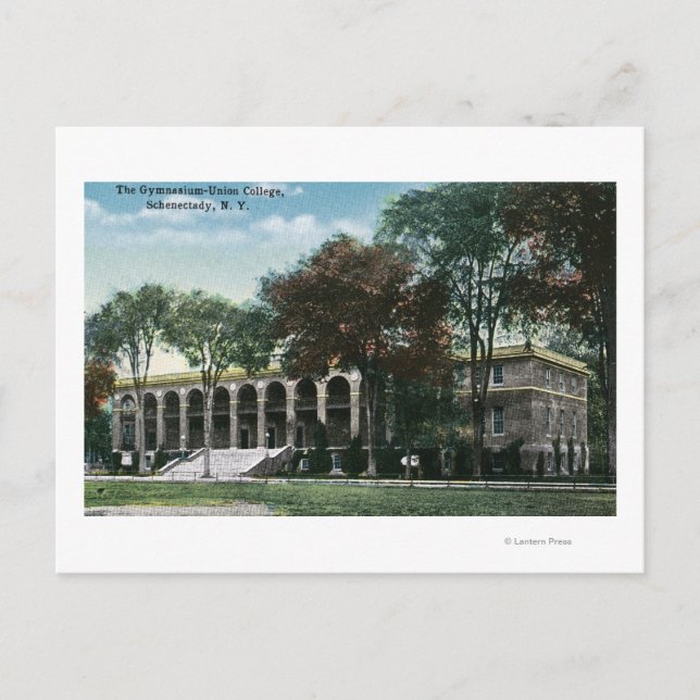 Exteriell syn på Universitetshögskolan Vykort (Framsida)