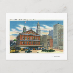 Exteriell View of Faneuil Hall # 2 Vykort