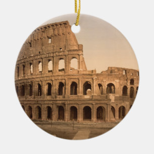 Exteriör av Colosseum, Rom, Italien Julgransprydnad Keramik