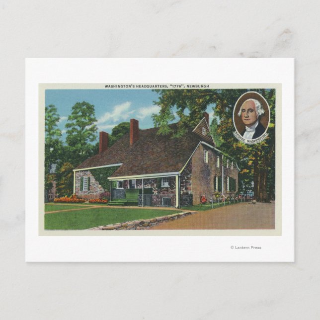 Exteriör för George Washingtons högkvarter Vykort (Framsida)