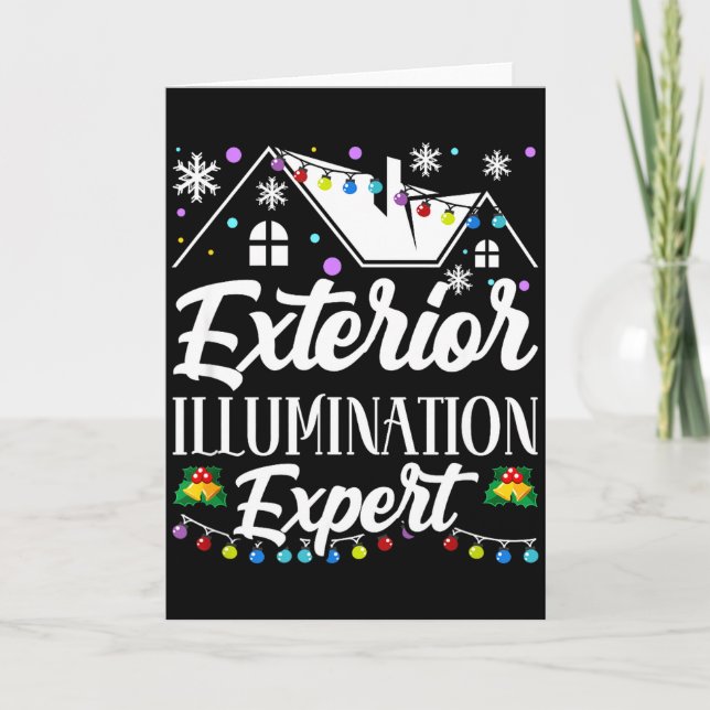 Exterior Illumination Expert Funny Christmas Decor Kort (Framsida)