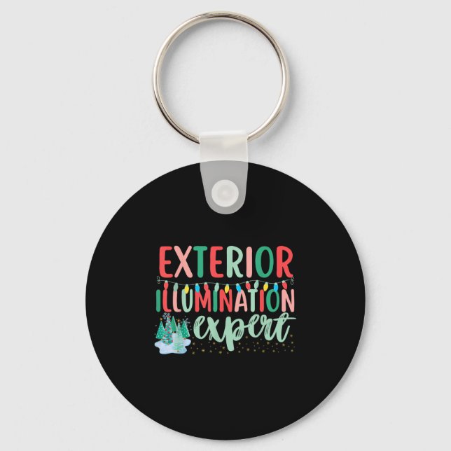 Exterior Illumination Expert Funny Christmas Light Nyckelring (Framsida)