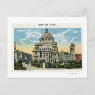 Exteriör syn på den kristna vetenskapskyrkan vykort