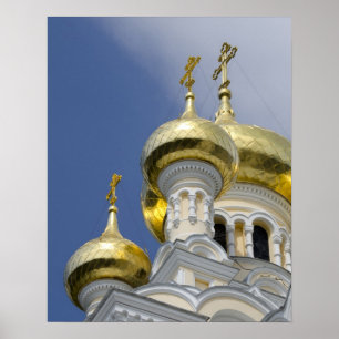 Exteriör vid Saint Alexander Nevsky-katedralen Poster