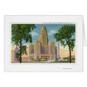 Exterior View of City Hall & McKinley Hälsningskort