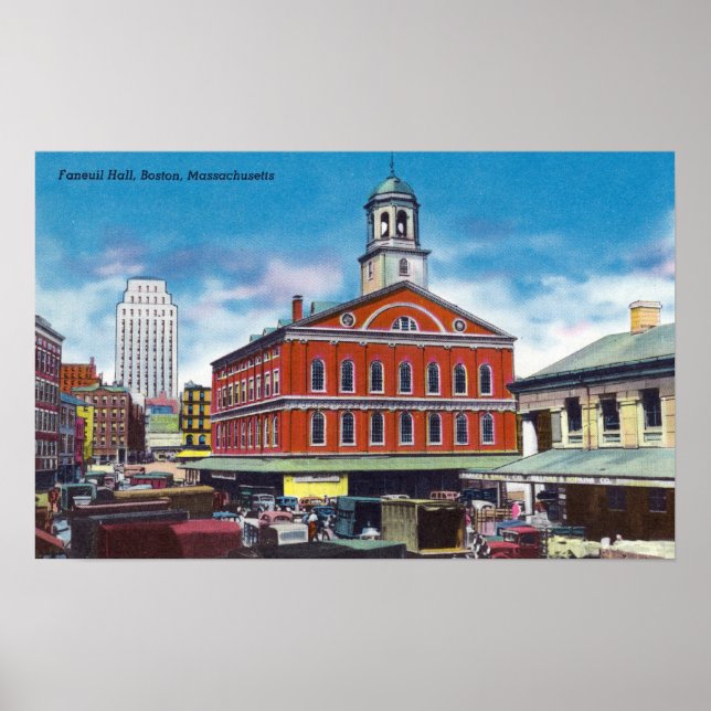 Exterior View of Faneuil Hall Poster (Framsidan)