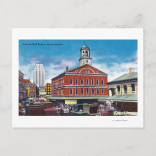 Exterior View of Faneuil Hall Vykort