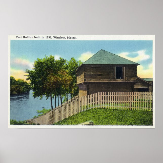Exteriör View of Fort Halifax Poster (Framsidan)