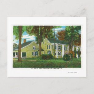 Exterior View of Gen Philip Schuylers mansion Vykort